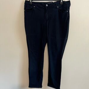 Black straight leg pants